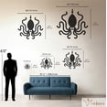 thumbnail image 3 of Violaura Octopus Metal Wall Art - Easy to Install Hanging Perfect for Home, Living Room Decor (24.0" x 21.8"), 3 of 8