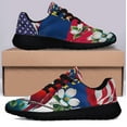 thumbnail image 3 of North Carolina Stte Dogwood Flower and Cardinal Shoes Sneakers Black Size 12, 3 of 7