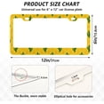 thumbnail image 2 of GZHJMY 2pcs Hand Painted Cactus License Plate Frame for Car Decorative Accessories Rustproof License Plate Cover with Screws for US Vehicles 12x6 Inch（357）, 2 of 7