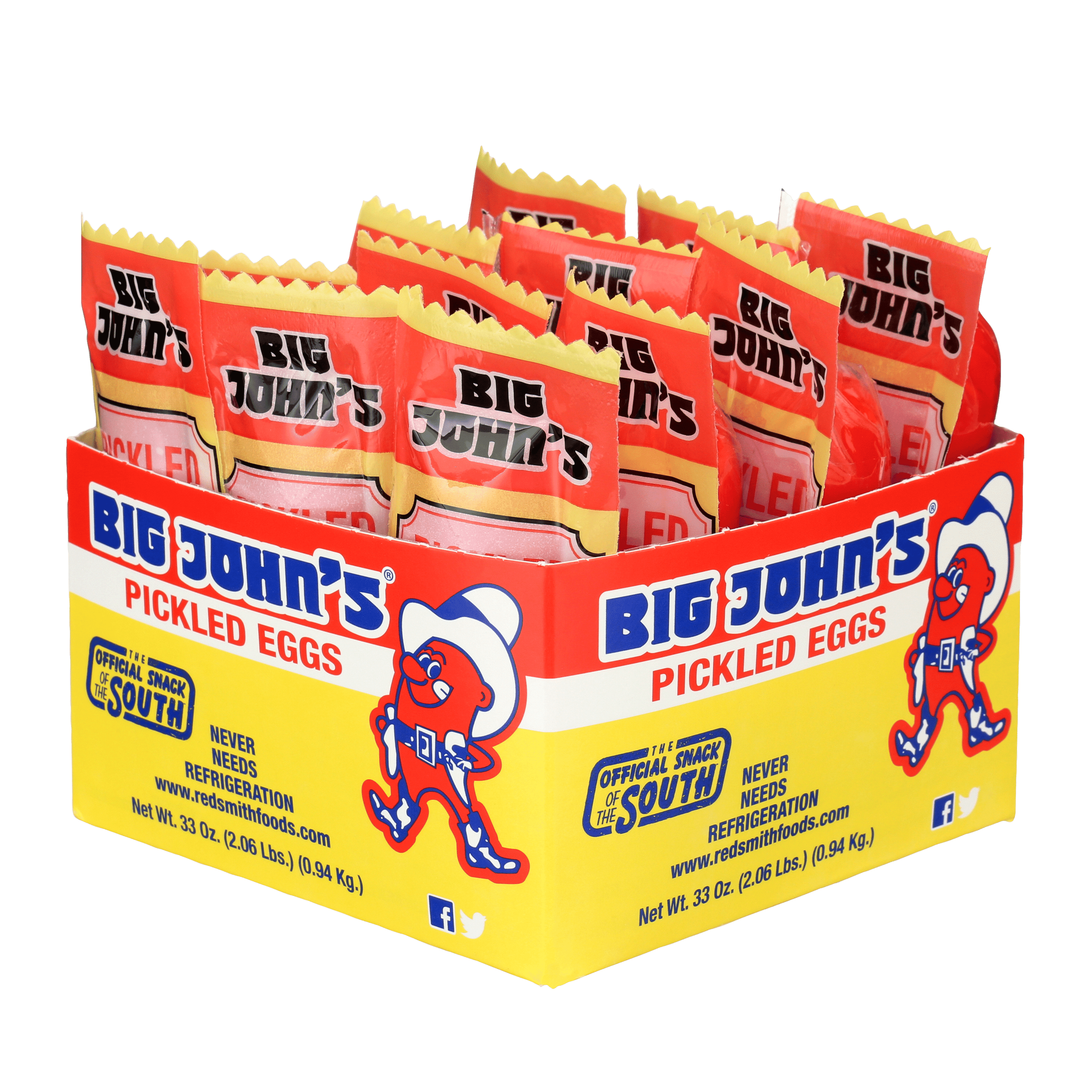 Big John's Pickled Eggs Individually Wrapped Shelf Stable