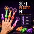 thumbnail image 4 of Mini LED Finger Lights 36pc, Halloween Finger Projectors Toy, Spooky Projection Light for Kids Party Favor, 4 of 9