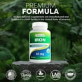 thumbnail image 5 of Best Naturals Iron Supplement 65 mg, Ferrous Sulfate, Energy Support, Gluten-Free, 240 Tablets, 5 of 8