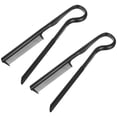 thumbnail image 1 of BEADCEST 2pcs Shaped Hair Combs Hair Straightener Styling Tool For Quick Touch Ups And Everyday Grooming Black, 1 of 7