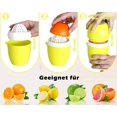 thumbnail image 3 of Manual Citrus Juicer with Unique Lemon Shaped Design Two Modes of Use for Different Fruits (Yellow), 3 of 5