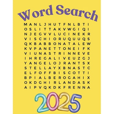 Word Search Puzzle Book 2025 Large Print: Adult Word Search Puzzle Book for Women, Men, Seniors, (Paperback)