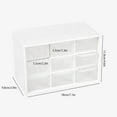thumbnail image 4 of Monstrate Caja de almacenamiento multifuncional, 9 rejillas Ins, cajas de cajones transparentes de escritorio de plástico, organizador de Cubiertas para muebles de jardín No.1, 4 of 6