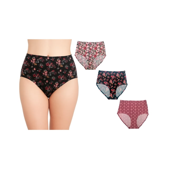 Paquete Con 3 Pantaletas Completas A La Cintura Sin Costuras Pack Incluye 3 Diseños Diferentes