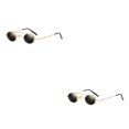 thumbnail image 2 of ZheElen Punk Rock Fashion-Proof pour Hommes et Femmes Lunettes de Protection Rondes UV400 C5 2Set, 2 of 6