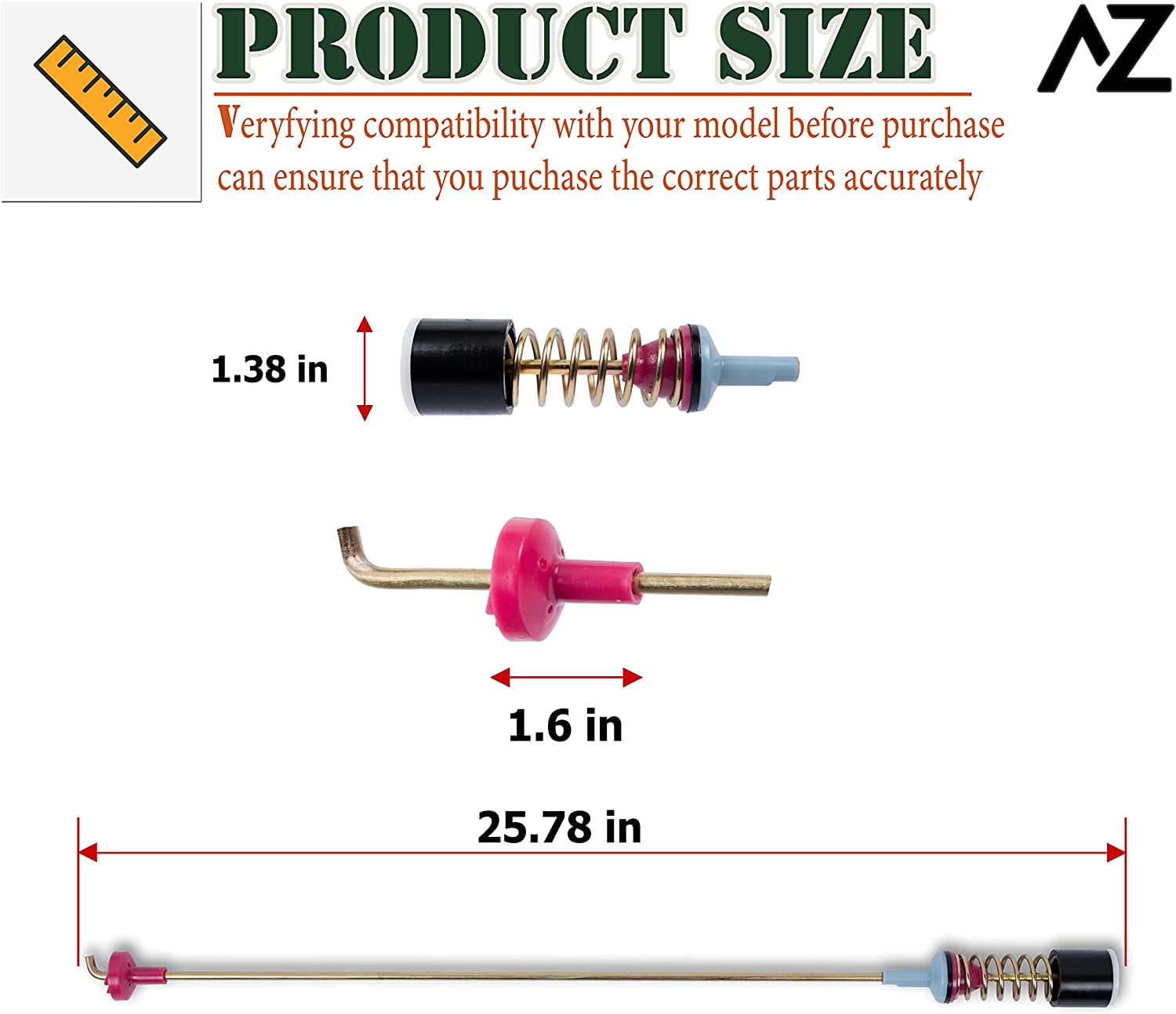 4 Washer Suspension Rod Replaces For Samsung WA45N3050AW A4 WA45T3200AW WA45T3400AV WA456DRHDSU AA