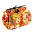 thumbnail image 2 of Xinyolin Vintage Floral Print Kiss Clasp Women Mini Pouch Money Bag Wallet Coin Purse, 2 of 7