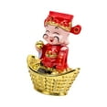 thumbnail image 4 of Escultura del Dios de , escultura china de Feng Shui, decoración del hogar, adorno de año Nuevo Chino para estante, encimera de escritorio, 4 of 10