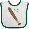 thumbnail image 3 of Inktastic Baseball Bat and Ball Boys or Girls Baby Bib, 3 of 4