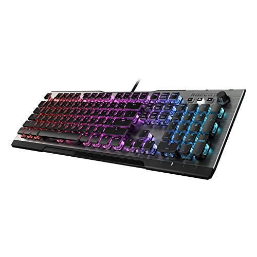 Roccat Roccat Vulcan 100 Aimo Rgb Mechanical Gaming Keyboard Brown Switches Keyboards Walmart Com