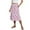Pink B, variant on WRKEKC Long Skirts for Women Summer, Casual Skirts for Women, Women's Summer Casual Gradient Printed Drawstring Loose Mid-Length Skirt with Side Pocket