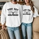 thumbnail image 3 of Gibobby Sudadera Mujer Moda Sudadera con capucha de estilo informal y deportivo para parejas con estampado de del día de San Valentín para amantes (para mujeres)(Blanco, S), 3 of 5