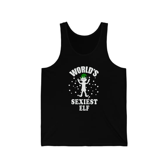 World's sexiest elf Unisex Tank Top, XS-2XL Holidays Xmas Christmas Elves