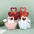 thumbnail image 2 of CSChome Gift Bag 5Pcs Convenient Colorful Mini Handbag Faux Leather Gift Bag for Parties Weddings Decoration, 2 of 7