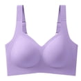 thumbnail image 4 of larppty Bras for Women Push Up Bra Womens No Underwire Women's Wireless Seamless Sports Bras with Support Lift（Purple， XXXL）, 4 of 5