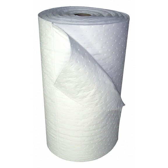Oil-Dri Absorbent Roll,Oil-Based Liquids,White L90814G