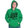 thumbnail image 4 of Dont Even Think About It Attitude Zip Hoodie Sweatshirt Women Brisco Brands L, 4 of 6