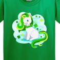 thumbnail image 4 of Inktastic St. Patrick's Day Unicorn with Four Leaf Clovers Youth T-Shirt, 4 of 5