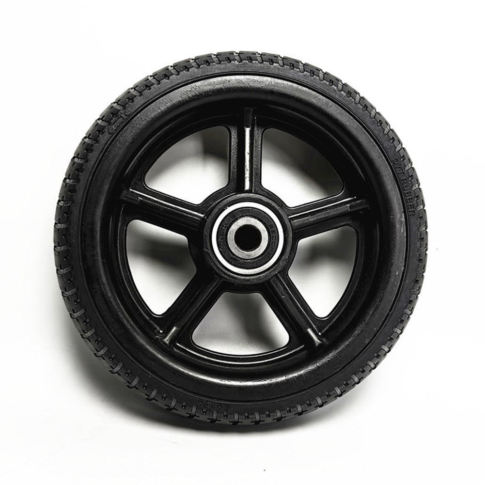 LEFU for 6.5 Inch Solid Tire Wheel Hub for Electric Scooter Balance 6.5x45 Replacement Part Thickened Load-Bearing Design Wear-Resistant Pressure-Resistant Heavy Duty Black Rubber