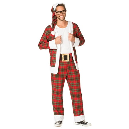 Hipster Mr. Claus Men's Adult Costume, One Size, (40-46)