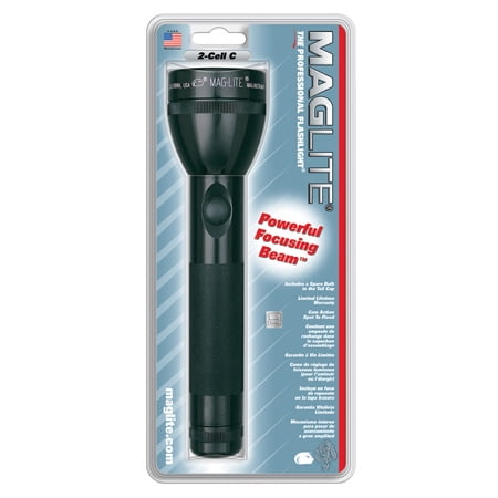 MAGLITE INCANDESCENT 3C ALKALINE BLISTER PKG BLACK