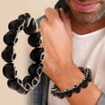 thumbnail image 2 of Turquesa sintética pulsera tibetana oración Mala pulsera de cuentas para los hombres las mujeres, 2 of 8