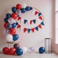 thumbnail image 4 of Red White Blue Balloons, 50Pcs 12 Inch Pearl Metallic Blue Red White Balloon for Birthday Baby Shower Graduation Party Decorations, 4 of 5