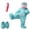 A#01-Sky Blue, variant on ZHANGDER Silly Onesie Funny Big Mouth Monster Onesie Fleece Hooded One Piece Soft Plush Loungewear, with Shoes and Comb