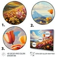 thumbnail image 3 of Designart "Denmark Multicolor Tulip landscapes II" Floral Floater Framed Wall Decor, 3 of 7