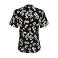 thumbnail image 3 of Uemuo Daisies Flowers Printed Women's Classic V-Neck T-Shirt - Soft, Breathable, Moisture-Wicking, Perfect for Casual, Office, Travel, and Everyday Wear-X-Large, 3 of 5