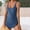 Blue, variant on Xqxayjr One Piece Swim Dress Swimsuits for Women Tummy Control Swimdress Skirt Bathing Suit Traje De Ba帽O Para Mujer