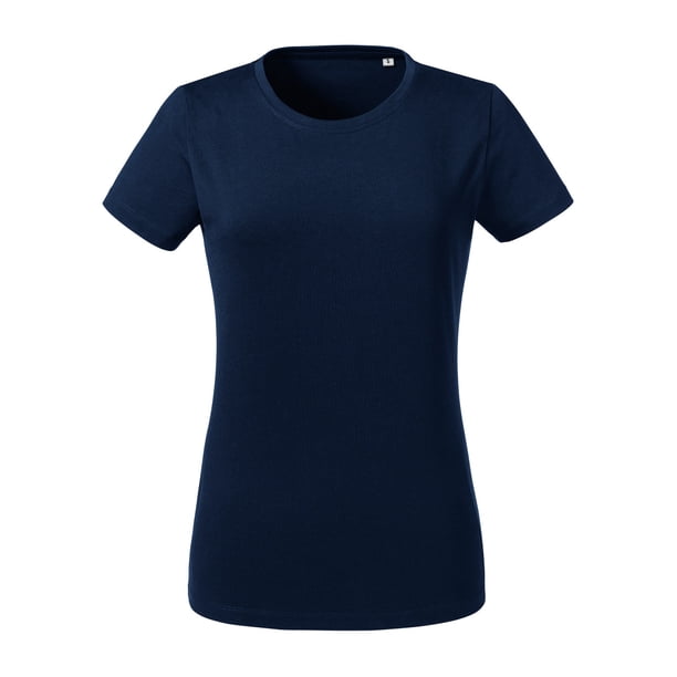 Russell - Camiseta Manga Corta para Mujer (Marino French)