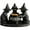 Black, variant on Darzheoy Halloween Cat Candle Holder Black Resin Tealight Holder for Spooky Decorations, Home Table Mantel Halloween Party Display