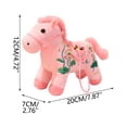 thumbnail image 5 of Chinese New Year Horse Plush, Year Of The Horse 2026 Decorations, Fire Horse Chinese Zodiac Charm, Lotus-Print Key Bag Ornament For Good Fortune, 5 of 8