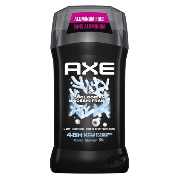 AXE Cool Ocean Deodorant stick for 48-Hour Lasting Fragrance, Sea Mist & Grapefruit, Aluminum-free Deodorant, 85g