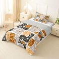 thumbnail image 2 of Homewish Gray Brown Boho Twin Comforter Sets,Vintage Daisy Floral Bedding Set,Light Gray Reversible,2 Pieces,1 Comforter and 1 Pillowcase, 2 of 7