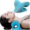 thumbnail image 1 of New 2023 Neck And Shoulder Relaxer, Cervical Traction Device For Pain Relief And Cervical Spine Alignment, Chiropractic Pillow Neck Stretcher(blue), 1 of 3