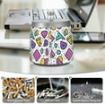 thumbnail image 6 of Yayeee Ashtray with Lid for Cigarette Smokeless Stainless Steel Home Ash Holder, Purple Retro Pattern, 6 of 7