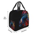 thumbnail image 3 of Easygdp Colorful Betta Fish Bolsa Térmica Premium - Tela Oxford Impermeable, Gran Capacidad, Bolsillo Frontal, Unisex para Trabajo, Escuela, Actividades al Aire Libre y Picnics, 3 of 8