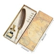 thumbnail image 4 of Durable Feather Dip Pen Set Functional Writing Tool for Various Occasion, 4 of 21