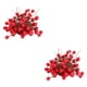 thumbnail image 3 of Inteprter 100 Uds. De espuma Artificial, bayas de acebo rojas vivas, guirnalda para el hogar, decoración de Navidad, ramo de flores, bayas de Rojo 2piezas, 3 of 6