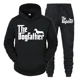 thumbnail image 2 of Nueva marca de moda para amantes de los perros, chándal para hombre "The Dogfather", divertida sudadera con capucha y pantalones con diseño de perro salchicha, conjuntos de dos piezas, ropa para hombr, 2 of 5