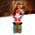 thumbnail image 1 of Christmas Inflatables Santa Christmas Inflatable Santa, Inflatable Santa Sitting On Gift Box Blow Up Yard Decorations Clearance with LED Lights for Xmas Holiday Party Indoor Garden, 1 of 7