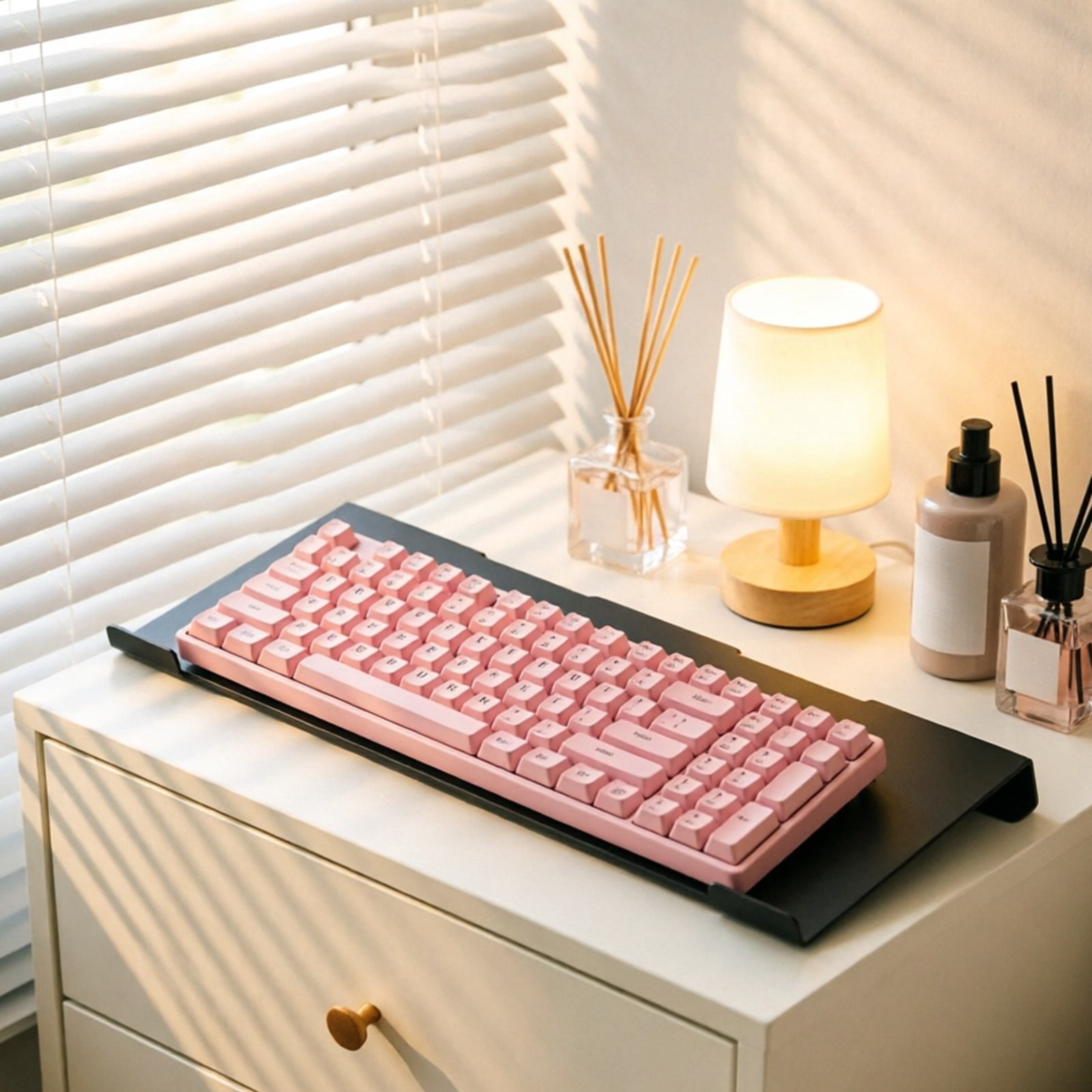 LLDYYDS Computer Keyboard Stand Keyboard Riser Wrist Rest for Desktop 30x13.5cm