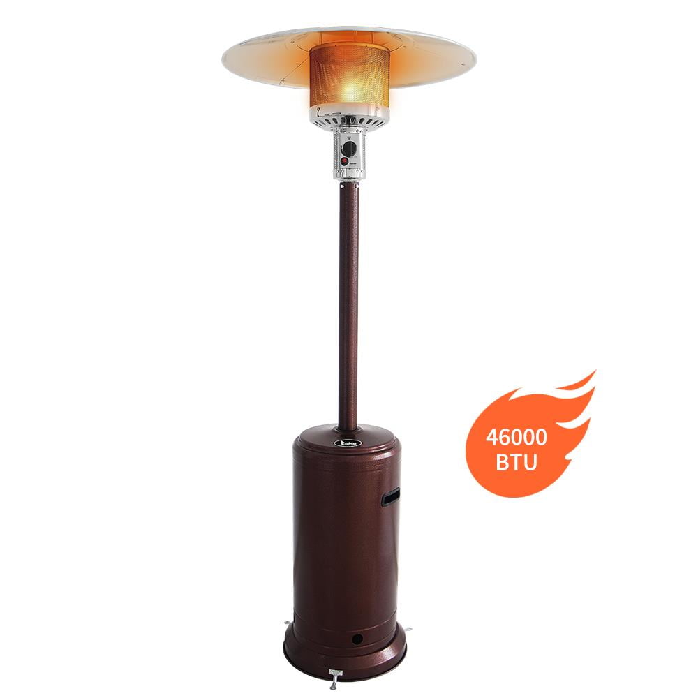 Zimtown 46000 BTU Propane Outdoor Heaters with Wheels, Bronze
