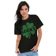 thumbnail image 4 of Lucky 4 Leaf Clover St Patrick's Day Men's Graphic T Shirt Tees Brisco Brands S, 4 of 5