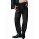 thumbnail image 2 of Pantalones Vaqueros Holgados de para Mujer, de Tiro Bajo, con Parches y Pernera y Bolsillos. Negro S, 2 of 7